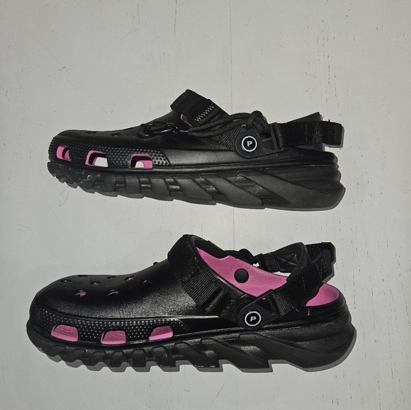 CROCS x Post Malone Collab Black & Pink Shoes. Limited Ed. Mens Sz 10, Womens 12 - Picture 3 of 13
